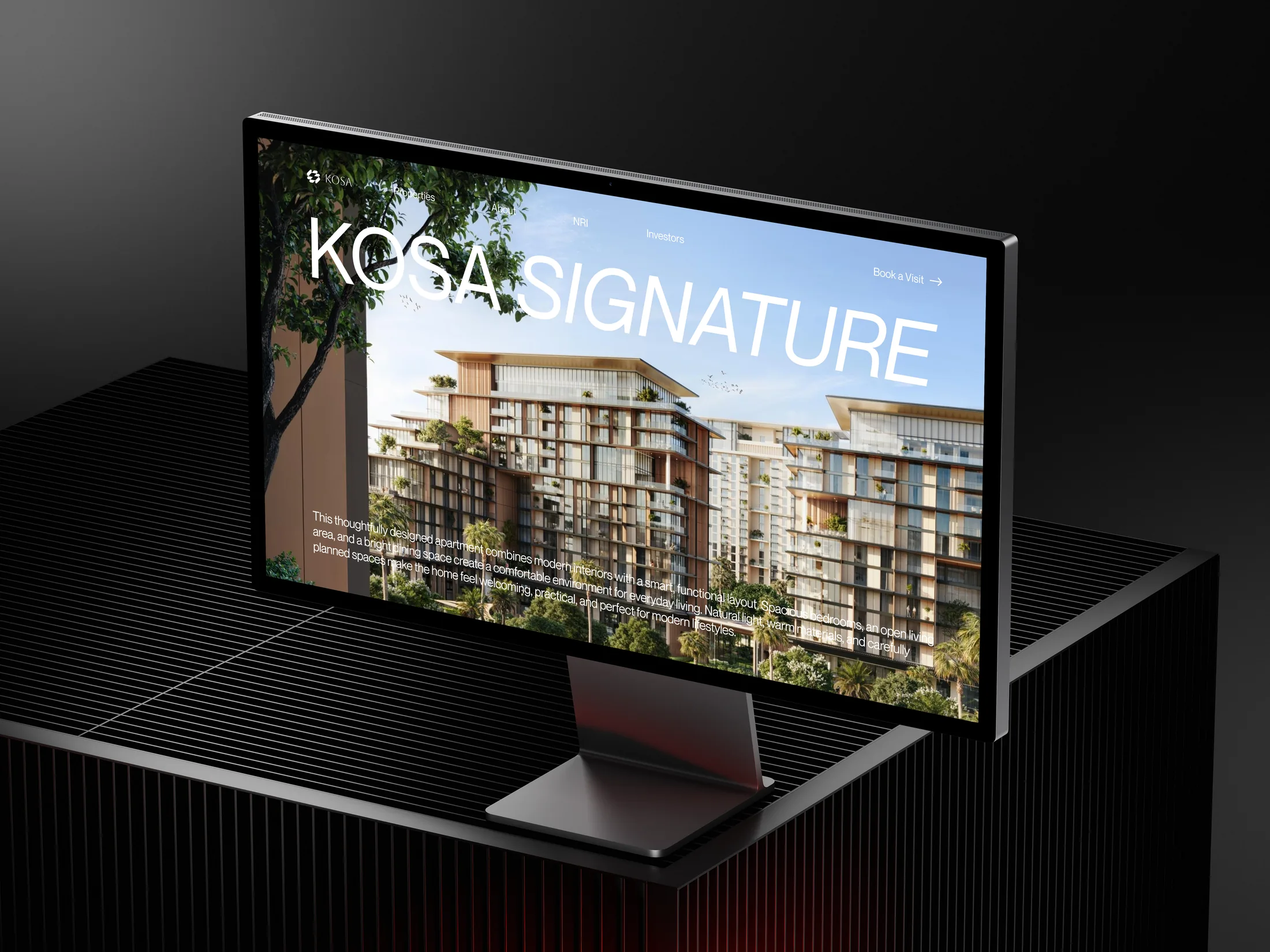 KOSA website design